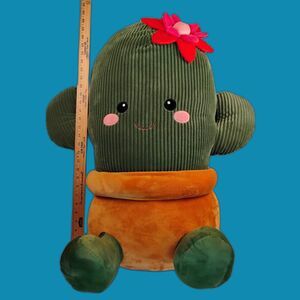 VHTF Aldi Large / Jumbo Plush Cactus by Little Town ~ 28" x 27" ALDI Exclusive!!